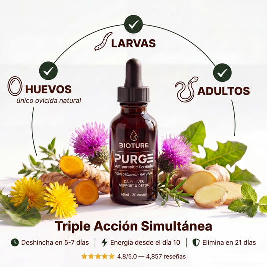 PURGE™ — Fórmula Antiparasitaria natural (Detox intestinal en 21 días)