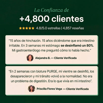 PURGE™ — Fórmula Antiparasitaria natural (Elimina los parásitos intestinales en 21 días)