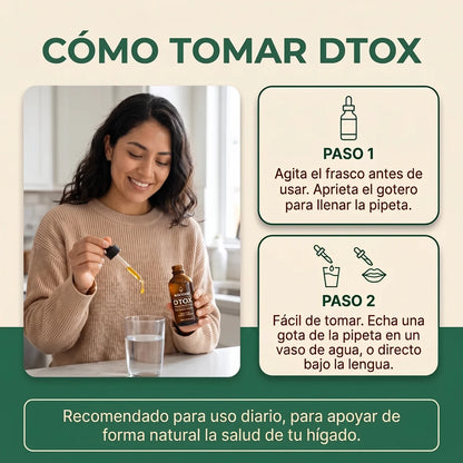 DTOX™ — Formula Natural de Limpieza Profunda de Hígado para Eliminar los Antojos