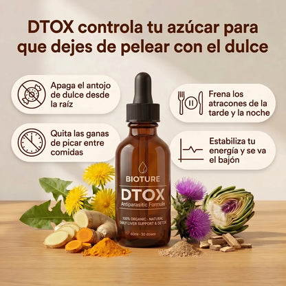 DTOX™ — Formula Natural de Limpieza Profunda de Hígado para Eliminar los Antojos