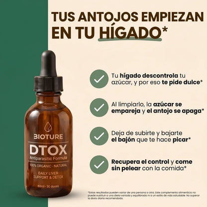 DTOX™ — Formula Natural de Limpieza Profunda de Hígado para Eliminar los Antojos