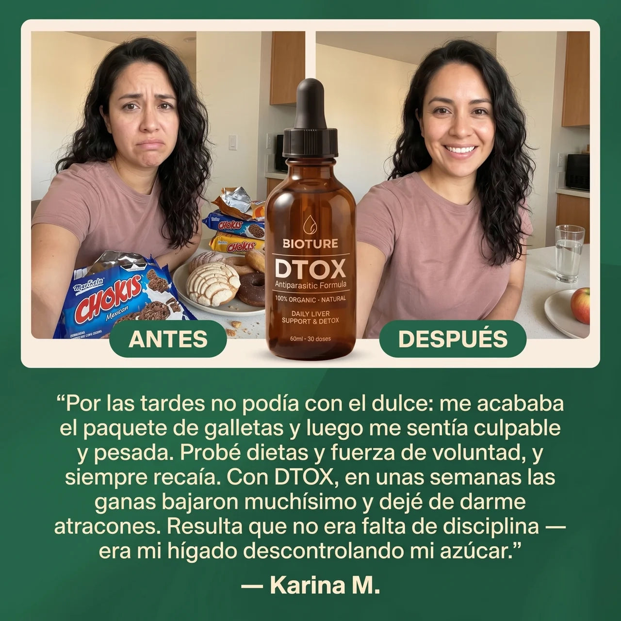 DTOX™ — Formula Natural de Limpieza Profunda de Hígado para Eliminar los Antojos