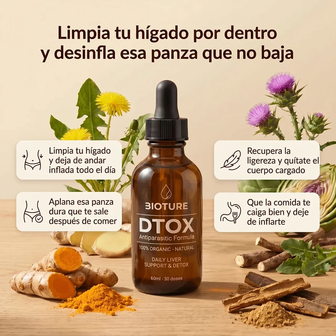 DTOX™ — Formula Natural para Limpieza de Hígado