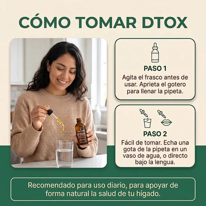 DTOX™ — Formula Natural de Limpieza Profunda de Hígado para la Piel